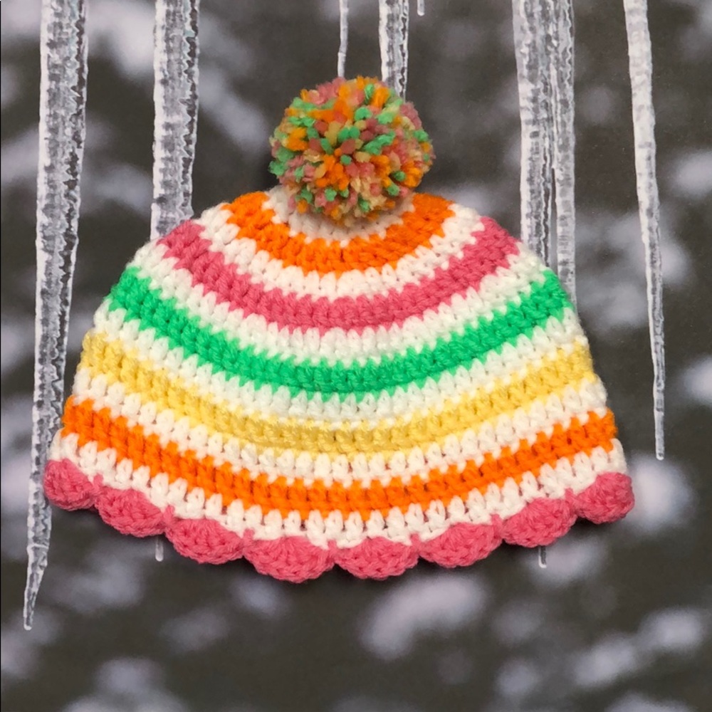 🍭Baby winter beanie hat handmade 🍭